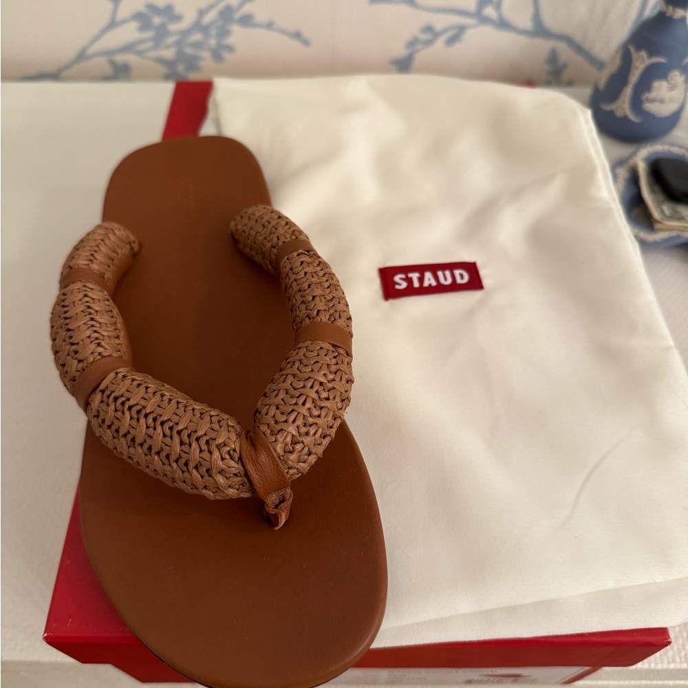 Brand new Staud Sandals with box and shoe bag